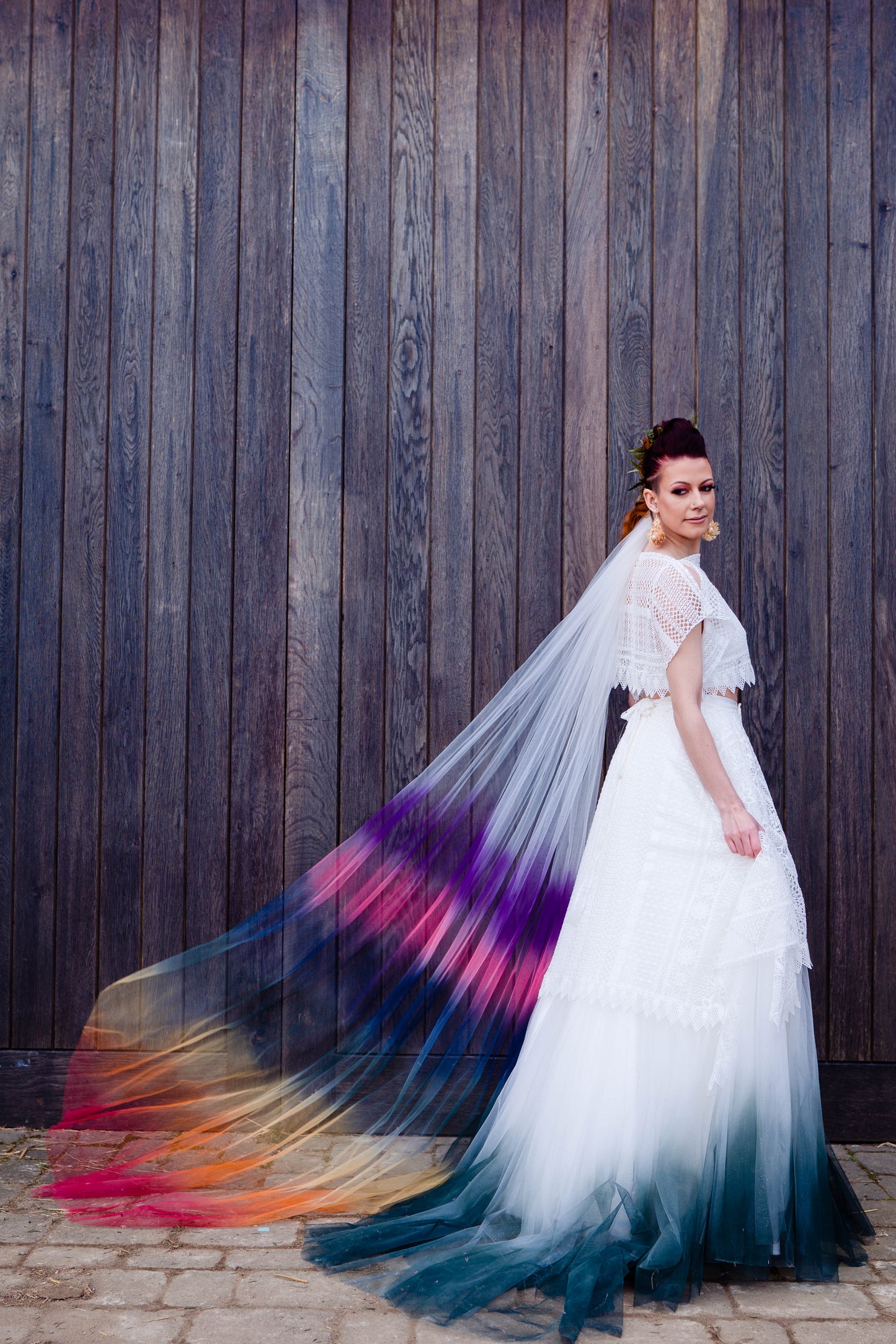 Ombre veil - choice of colours 250cm