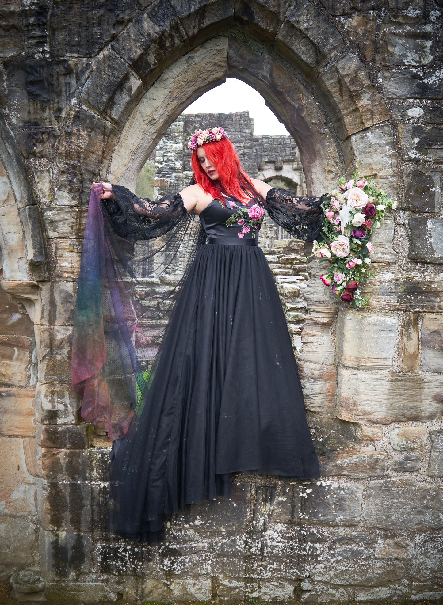 Midnight Rose, Black bridal seperates.